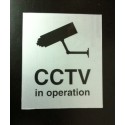 Sticker Keselamatan Peringatan Kamera CCTV Pengawasan Keamanan Perekat 