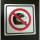 Sticker Peringatan Dilarang Menggunakan Helm 