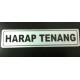 Sticker Tanda Peringatan Tulisan Harap Tenang Tanpa Suara 