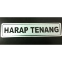 Sticker Tanda Peringatan Tulisan Harap Tenang Tanpa Suara 