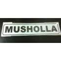 Sticker Petunjuk Peringatan Tempat Ibadah Muslim Sholat Tulisan Mushola