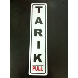 Sticker Tanda Peringatan Petunjuk Tarik Pintu Kaca 