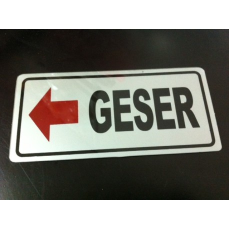 Sticker Tanda Peringatan Petunjuk Tulisan Geser Kiri Pintu Kaca