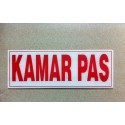 Stiker Tanda Peringatan Tulisan Kamar Pas Pajangan Toko Butik