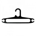 Hanger Oval Hitam Pajangan Baju Anak Display Toko Butik