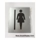 Stiker Signboard Papan Tempel Tulisan Gambar Logo Wanita
