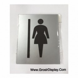 Stiker Signboard Papan Tempel Tulisan Gambar Logo Wanita