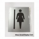 Stiker Signboard Papan Tempel Tulisan Gambar Logo Toilet Wanita