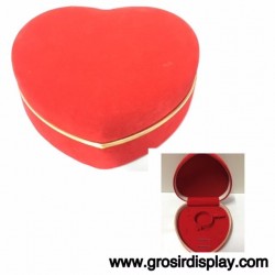 Kotak Tempat Perhiasan Love Merah List Gold