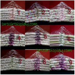 Hanger Busa Satin 5pcs Motif Pita Cantik Bunga Kelinci Polkadot Shabby