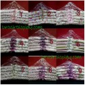 Hanger Busa Satin 5pcs Motif Pita Cantik Bunga Kelinci Polkadot Shabby