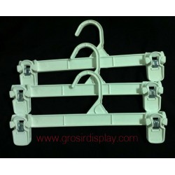 Hanger Jepit Anak Putih 20cm Display Pajangan Celana Rok