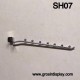 Gantungan Single Hook Belalai Gantungan Aksesoris 7 Sekat Display Toko