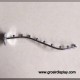 Gantungan Hanger Suling Pelor Belalai 9 Sekat Stainless Tempel Tembok Display Perlengkapan Butik
