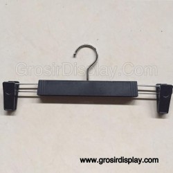 Hanger Jepit Celana Stainless Hitam