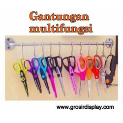 Gantungan Multifungsi 70 cm Tempel Dinding