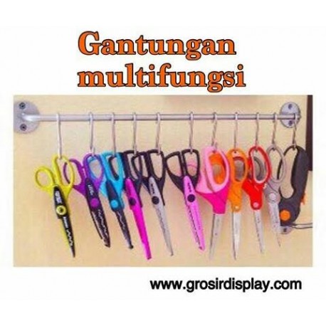 Gantungan Multifungsi 70 cm Tempel Dinding