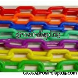 Gantungan Rantai Plastik Warna Tebal