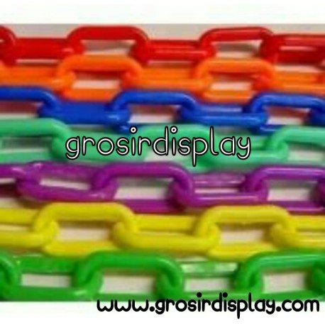 Gantungan Rantai Plastik Warna Tebal