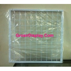 Display Kotak Jaring Ram Gantungan Aksesoris 50x50 cm