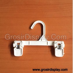 Hanger Jepit Anak Rok Celana Putih 20cm