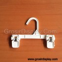 Hanger Jepit Anak Rok Celana Putih 20cm