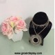 Display Kalung Mini Bludru Pajangan Toko Perhiasan