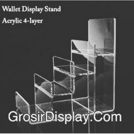 Display Akrilik Tas Clutch 4 Susun