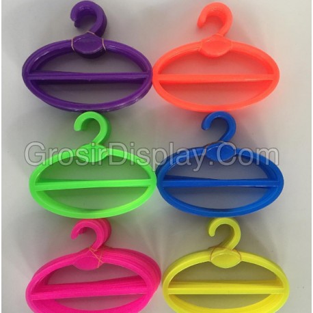 Hanger Oval Palang Gantungan Syal Jilbab Kerudung Pasmina Warna Ungu 