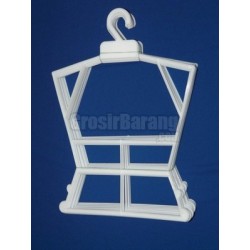 Hanger Setelan Anak ukuran 0.4 Putih Tulang Atas Bawahan