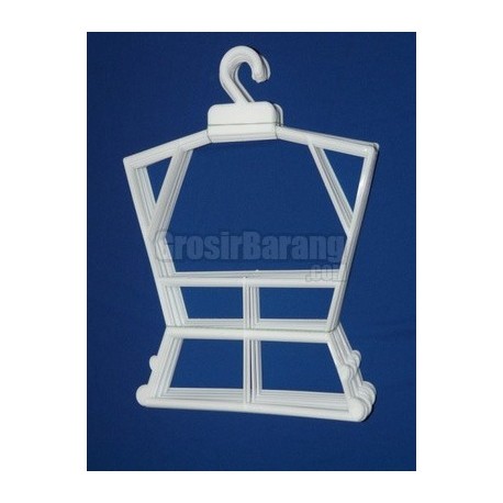 Hanger Setelan Anak ukuran 0.4 Putih Tulang Atas Bawahan