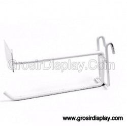 Gantungan Hook Ram Plat Harga 20 cm Putih