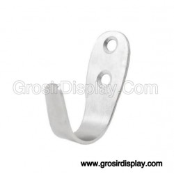 Gantungan Plat Baju Single Stainless Hook Kuat Cantolan Tas Tempel Tembok