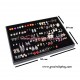 Display Rak Kotak Cincin Bludru Tutup Mika 20x30 