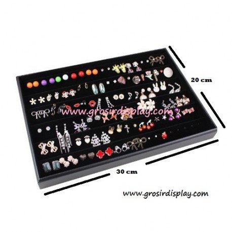 Display Rak Kotak Cincin Bludru Tutup Mika 20x30 
