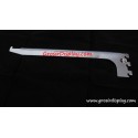 Braket Kaca Stainless 45 cm Penyangga Rak Kaca Perlengkapan Display Pajangan Toko