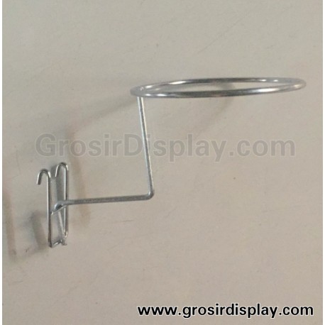 Display Pajangan Topi Gantungan Hook Ram Stainless Chrome Kuat