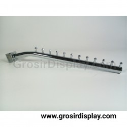 Gantungan Hanger Baju Suling Lurus Pipa Kotak 12 mata Stainless