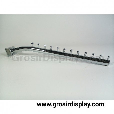 Gantungan Hanger Baju Suling Lurus Pipa Kotak 12 mata Stainless