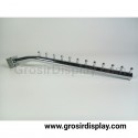 Gantungan Hanger Baju Suling 12 Sekat Lurus Pipa Kotak Stainless