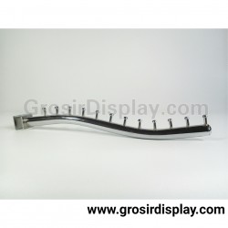 Gantungan Hanger Baju Suling Belalai Pipa Kotak 12 mata Stainless