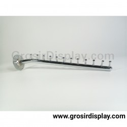 Hanger Gantungan Tas Baju Suling Tempel Tembok Besi Stainless Import