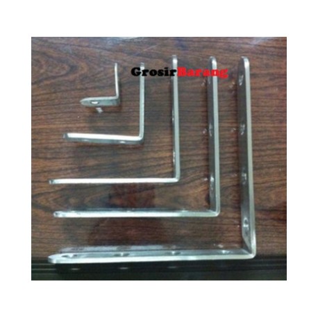 Siku Oval Stainless Steel 25x25 Penyangga Rak Tempel Dinding