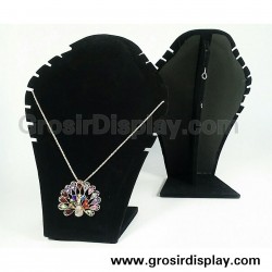 Display Kalung Kobra Bludru Pajangan Gantungan Kalung Display Perlengkapan Toko Aksesoris